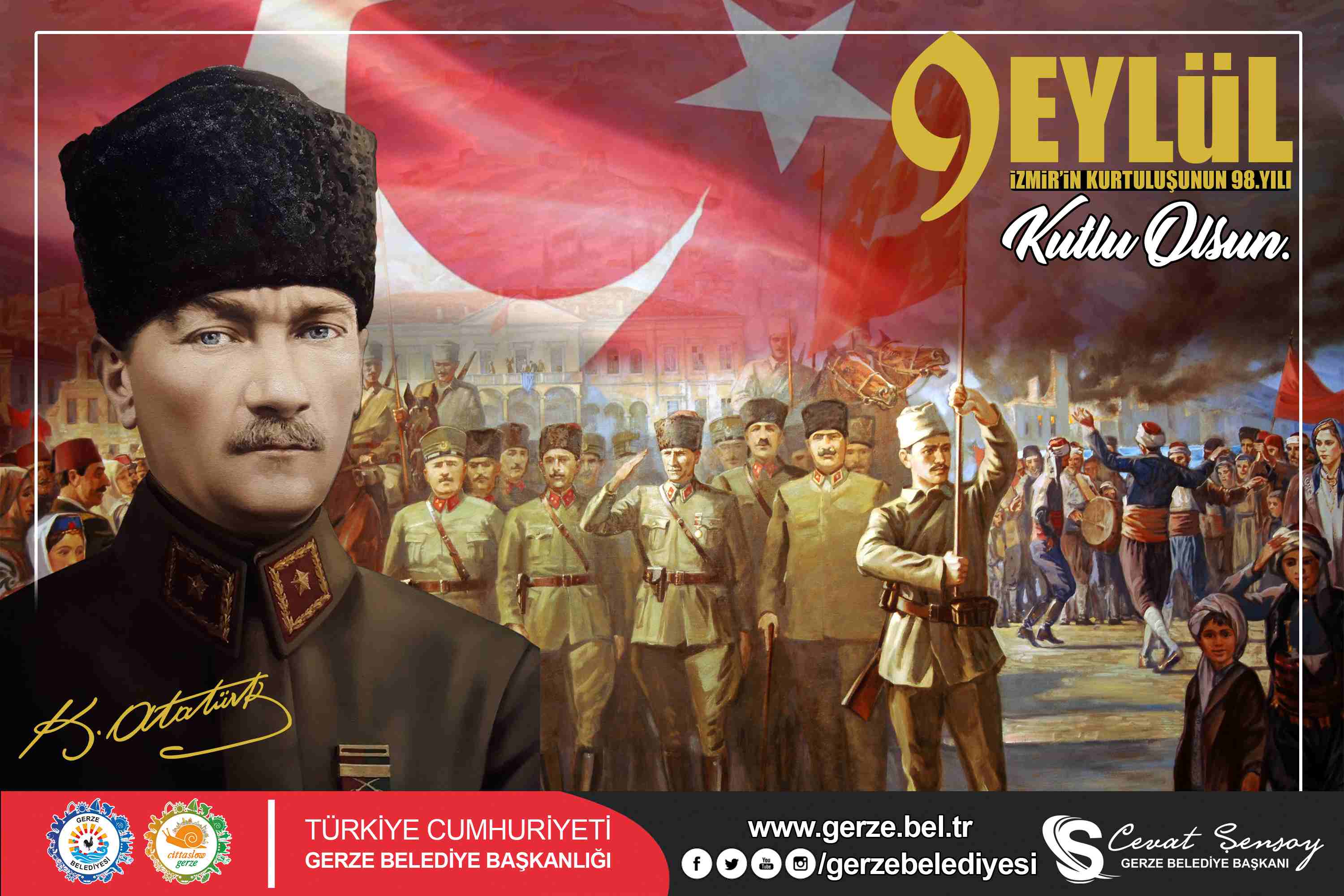 Başkan Cevat ŞENSOY’un 9 Eylül İzmir’in Kurtuluşu Kutlama Mesajı